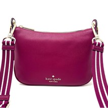 Kate Spade Rosie Small Crossbody Purse Dark Raspberry Leather wkr00630 - $345.51