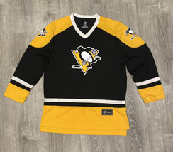 Pittsburgh Penguins Sz M Mens NHL Hockey Jersey Retro 80s 90s No Name - £36.30 GBP