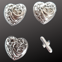 Blanket Links Horse Show Number Pins Set of 4 Heart String - $26.99