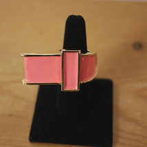 Kara Ross Pink Gold Whistle Shaped Chunky Runway Prototype Statement Ring 4.5 J - £158.16 GBP
