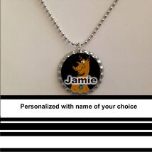 Scooby Doo personalized necklace with name of your choice great basket f... - $7.55