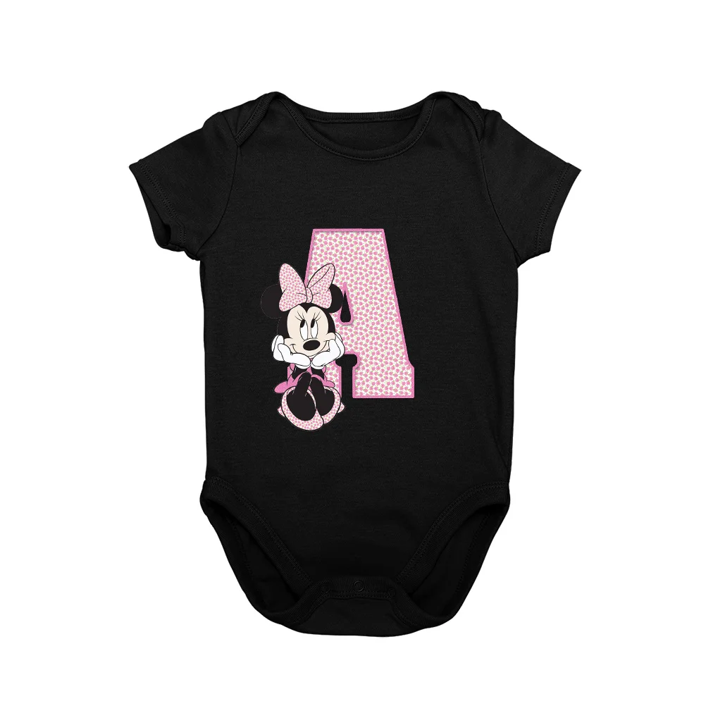 Newborn Clothes Custom Name Letter Combination Baby Girl Boy Printing   A-Z Blac - £33.89 GBP