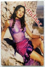 Modelo de actor de Bollywood Lara Dutta raro antiguo original postal India - $14.96
