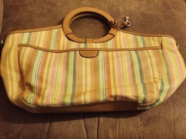 Fossil Fabric Multicolor Handbag 75082 15x6x12  Read Description - £15.28 GBP