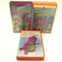 Barney Barneys Great Adventure The Movie Halloween Party Be My Valentine VHS Lot - £9.37 GBP