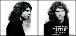 Mugshot - Jim Morrison - Canvas Art Poster. Size: 12&quot; x 24&quot; - £19.97 GBP