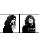 Mugshot - Jim Morrison - Canvas Art Poster. Size: 12&quot; x 24&quot; - $24.99