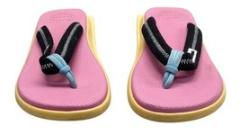 Havaianas Tradi Zori Men Multicolor Flip Flop US Size 8 Women Sz 10 Pink Yellow image 2