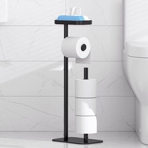 Toilet Paper Holder Free Standing - Multifunctional &amp; Rustless Toilet Paper Hold - £10.91 GBP