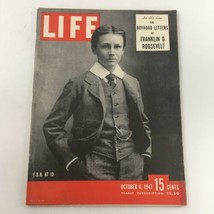 VTG Life Magazine October 6, 1947 Fraklin D. Roosevelt at 13 - £10.59 GBP