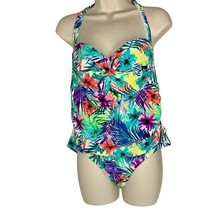 Catalina Womens Sz 1x Swimsuit Swim Suit Beach Floral Blouson - £13.05 GBP