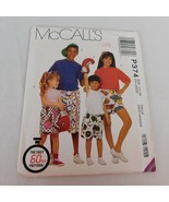 McCalls P374 Sewing Pattern Unisex Kids Size 12-14 XL Shorts Three Lengt... - £4.65 GBP