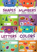 Colors, Letters, Numbers, Shapes - Learning Sticker Book - Educational Workbooks - £12.63 GBP