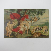 Postcard Art Painting Venus &amp; Adonis Julie Von Gamboni Cherub Angel Vintage 1932 - £7.81 GBP