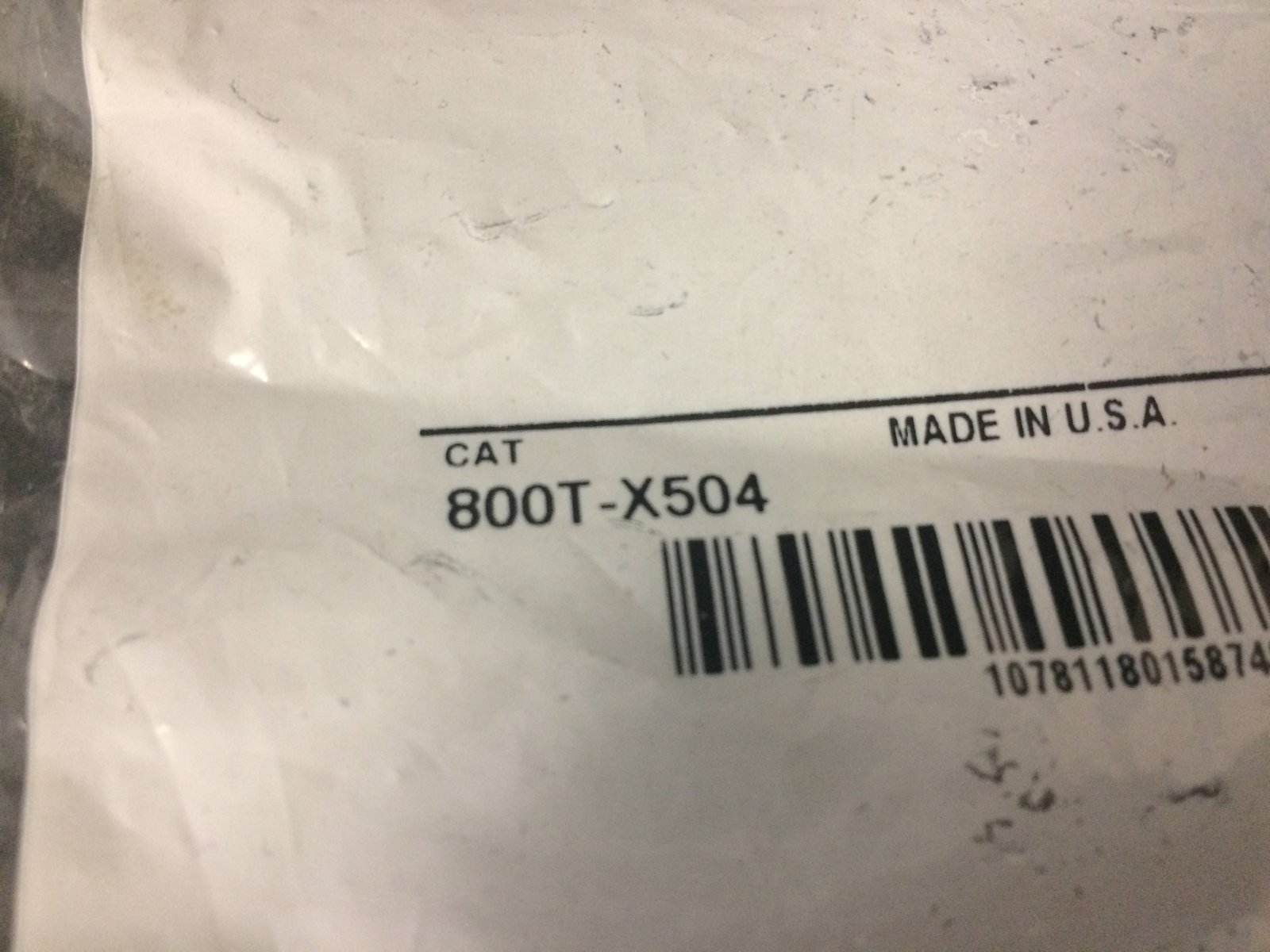 ALLEN BRADLEY 800T-X504 EMERGENCY STOP RED LEGEND PLATE - $19.00