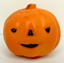 Vintage Gurley Halloween Jack-O-Lantern Candle 2&quot; SKU H304 - £15.17 GBP