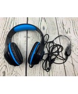 Stereo Gaming Headset Over Ear Headphones with Mic and LED Blue - £15.95 GBP