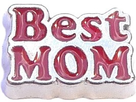Red Best Mom Floating Locket Charms - £1.91 GBP