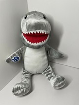 Build a bear shark plush gray velvet stuffed very cute - £13.45 GBP