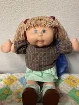 Vintage Cabbage Patch Kid Play Along Girl PA-1 Wheat Hair Gray Eyes Teeth 2004 - £130.01 GBP