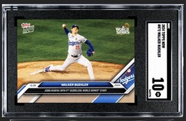 ONLY 4099 Printed! 2024 Topps Now MLB LA World Series Walker Buehler #872 SGC 10 - £61.26 GBP