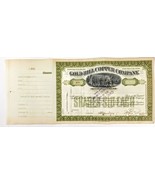 Gold Hill Copper Co Stock Certificate, Mining Stock: Certificate #B53 - ... - $90.00