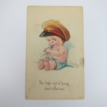 Postcard Charles Twelvetrees Comic Baby WWI Officer Hat Bergman 1917 UNPOSTED - £7.82 GBP