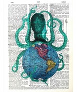 Artnwordz Octoworld Octopus Original Dictionary Page Art Print - €17,05 EUR Artnwordz Octoworld Octopus Original Dictionary Page Art Print - €17,05 EUR