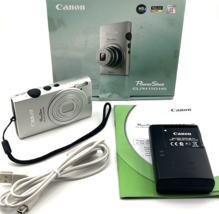 Canon Power Shot Elph 110 Hs Ixus 125 Digital Camera Silver 16.1MP 5x Zoom Tested - £293.21 GBP