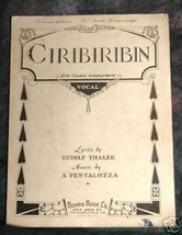 Ciribiribin -- (Unexcelled Edition)1909 Sheet Music by Thales and Pestalozza - £1.96 GBP