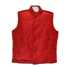 Saks Fifth Avenue Red Men&#39;s Down Vest Size L NEW - £96.88 GBP