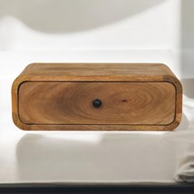 Artisan furniture Avora Wall-Mounted Oak-ish 1 Drawer Nightstand  - $144.00
