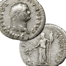 Domitian As Caesar, Vespasian As Emperor Ceres Avgvst Roman Silver Denarius Coin - £90.36 GBP