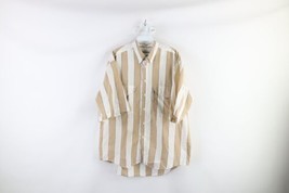 Vintage 80s Levis Big E Mens Large Distressed Baggy Fit Striped Button Shirt - £31.88 GBP