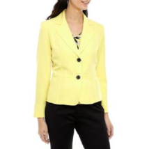 New Kasper Yellow Career Jacket Blazer Size 16 W Size 18 W Women $119 - £73.10 GBP