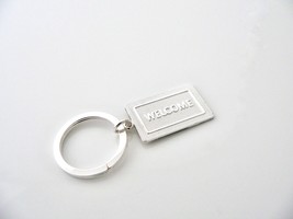 Tiffany &amp; Co Silver Welcome Mat Key Ring Keychain Rare Housewarmng Cool ... - $228.00