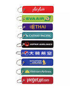 AIRLINE Luggage CREW BAG TAGS ☆ Korean, Thai, Eva Air, Japan, Singapore,... - $9.99