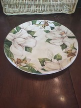 Pier 1 10.5&quot; Floral Plate Dishwasher Safe Ironstone-Brand New-SHIPS N 24... - £32.89 GBP