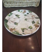 Pier 1 10.5&quot; Floral Plate Dishwasher Safe Ironstone-Brand New-SHIPS N 24... - £33.45 GBP