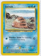M) Pokemon Nintendo GAMEFREAK Collector Trading Card Swinub 79/111 40HP - $2.76 CAD