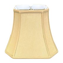 Royal Designs Square Cut Corner Bell Lamp Shade, Beige, 5 x 10 x 8.75 - £42.57 GBP+