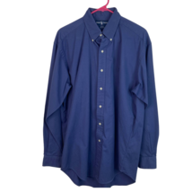 Ralph Lauren Men Blake Dress Shirt Size M Polo Embroider Long Sleeve Cotton - £17.30 GBP