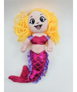 Petting Zoo 12&quot; Mermaid Doll Pink Purple Blonde Yarn Hair Plush Toy Love... - $13.60 CAD