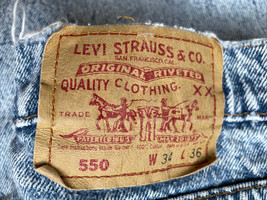 Vintage 80&#39;s 90&#39;s Levi&#39;s 550 Acid Wash J EAN S Size: 32 X 34 Made In Usa, Cotton - £132.76 GBP