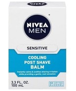 Nivea Men Sensitive Cooling Post Shave Balm 3.3 Fl Oz Pack of 2 No Alcohol - £8.69 GBP