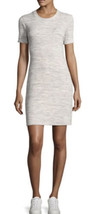 Theory Cherry B3 Light Denim Melange Sterling Gray Knit Dress Large - $29.70