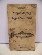 VINTAGE 1970 SYNOPSIS OF OREGON ANGLING REGULATIONS 3 3/4&quot; X 6 1/2&quot; FISHING - $13.48