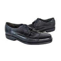 Johnston Murphy 12 M Flex Cap Toe Sheepskin Black Oxford 200665 Shoes - $42.69