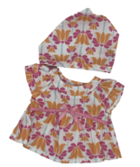 American Girl Bitty Baby Pink &amp; Orange Top and Matching Scarf - £22.70 GBP