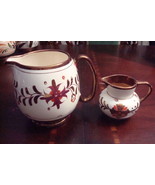 GRAY&#39;S POTTERY Lancaster Stoke-on-Trent England milk jar &amp; creamer [95e] - $54.45